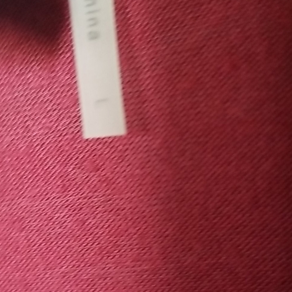 H by bordeaux burgundy large scoop neck long sleeve top - Picture 3 of 9